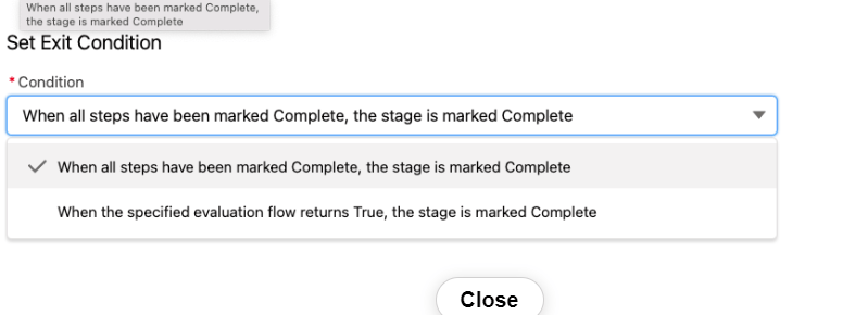 Configure Stage Exit Conditions